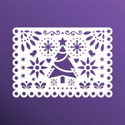 PAPEL PICADO ARBOL 37X26 STSM116