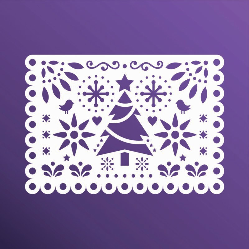 PAPEL PICADO ARBOL 37X26 STSM116