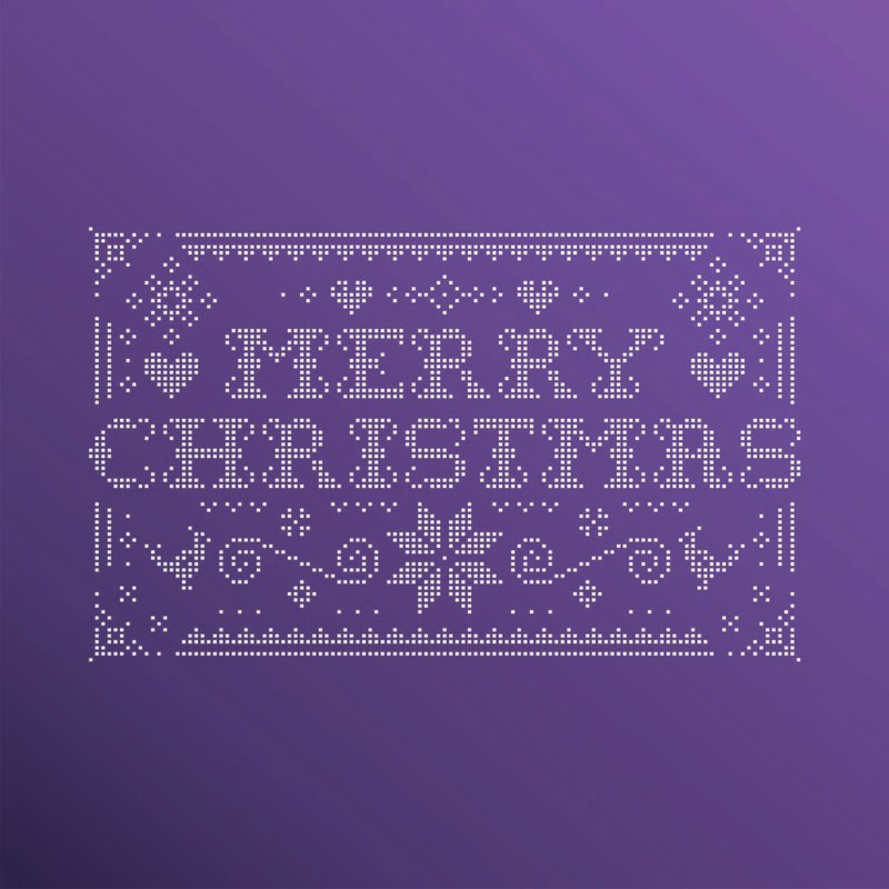 PUNTO DE CRUZ MERRY CHRISTMAS 30X18 STSM119