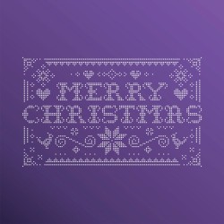 PUNTO DE CRUZ MERRY CHRISTMAS 30X18 STSM119