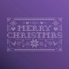 PUNTO DE CRUZ MERRY CHRISTMAS 30X18 STSM119