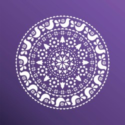 MANTEL CIRCULAR NAVIDEÑO STSM122