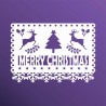 PAPEL PICADO MERRY CHRISTMAS 15X10.5 STSM120