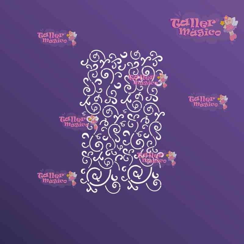 ESTENCIL CON DETALLES ARABES TAMAÑO MINI 1020001