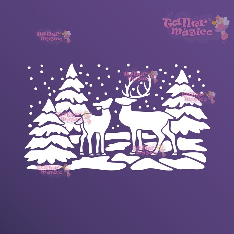 PAREJA DE RENOS 20X25 477