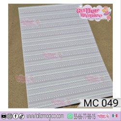 CROMO ENCAJE CORAZONES MC 049