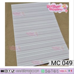 CROMO ENCAJE CORAZONES MC 049