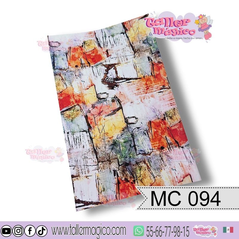 CROMO ABSTRACTO NARANJOSO  MC 094