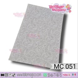 CROMO FONDO ARABESCOS ROSAS MC 051