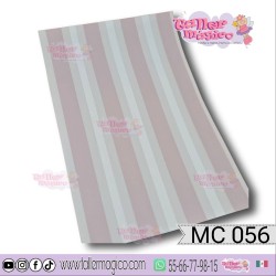 CROMO LINEAS ROSAS GRISES MC 056