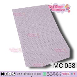 CROMO FONDO MINI CORAZONES ROSAS MC 058