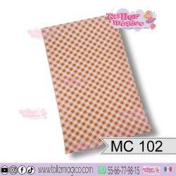 CROMO MASCOTA DIAGONAL NARANJA MC 102