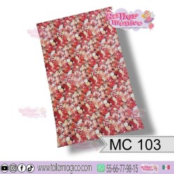 CROMO ABSTRACTO OTOÑAL ROJIZO MC 103