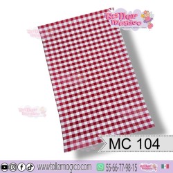 CROMO MASCOTA ROJO MC 104