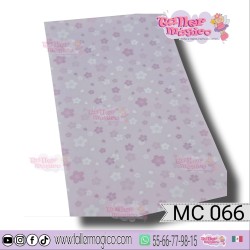 CROMO FONDO FLORES ROSAS MC 066