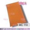CROMO NARANJA PUNTOS BLANCOS MC 110