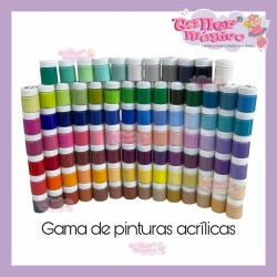 GAMA DE 146 PINTURAS ACRILICAS TALLER MÁGICO