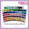 GAMA DE 146 PINTURAS ACRILICAS TALLER MÁGICO
