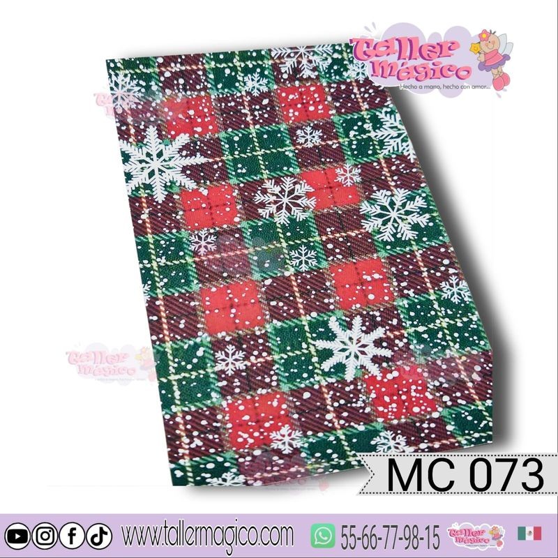 CROMO BUFFALO PLAID VERDE CON ROJO MC 073