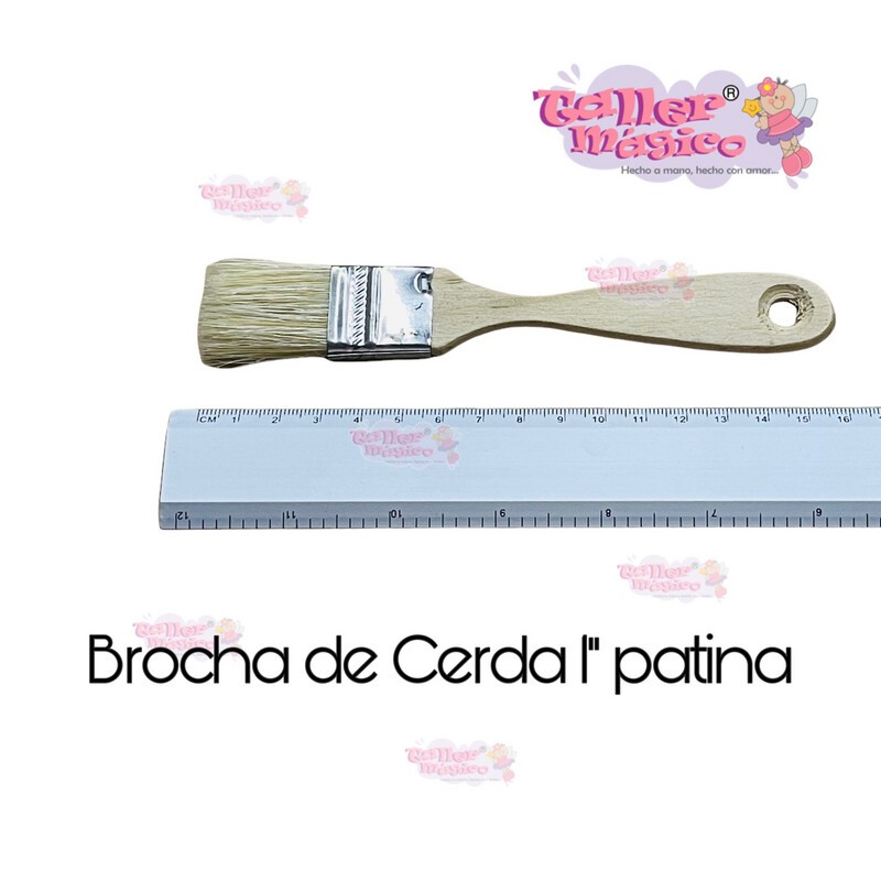 BROCHA DE CERDA 1” PATINA