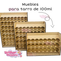 MUEBLE TARRO 100ml 24Pzas