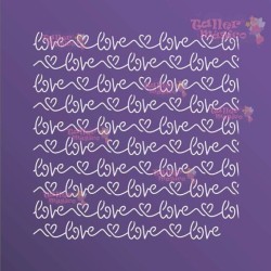 LOVE CURSIVA 20X25