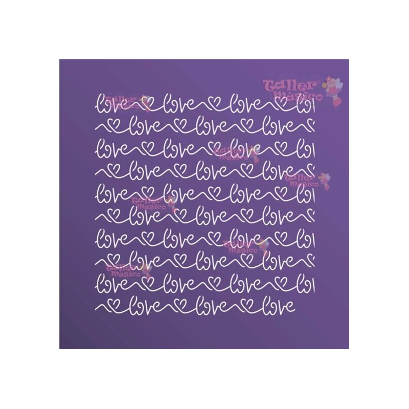 LOVE CURSIVA 20X25